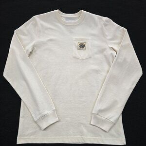 NWOT Adam Mar Long Sleeve Surf Shop Pocket Shirt Size Small Streetwear Coastal